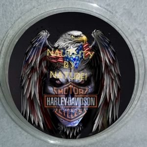 Harley Skull eagle head coaster